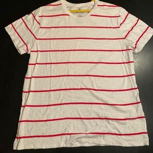 Gap Red Stripped White T